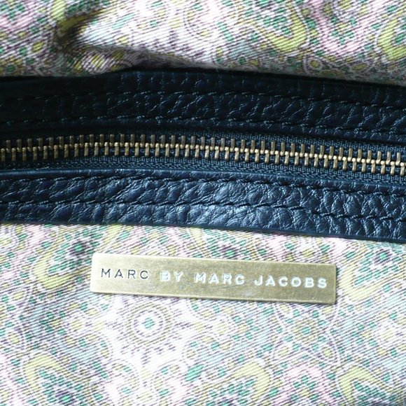 ❤️ MARC JACOBS Vintage Black Pebbled Leather Bag Handbag Shoulder - Picture 2 of 9